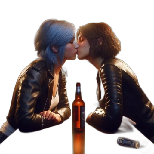 jacket, photorealistic, concept art, cyberpunk, 3d render, neon lights, blue, two transparent PNG cut-out