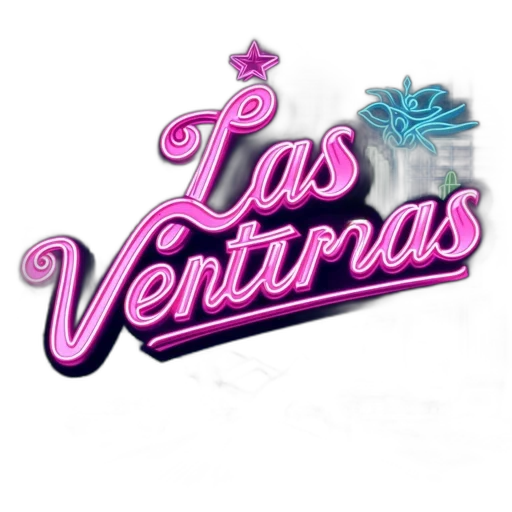 vaporwave, neon, sign, reading, las, vegas, dominates, surreal transparent PNG cut-out