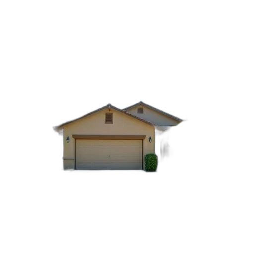 building, furniture, umbrella, staff, 3d render, suburban, house, garage transparent PNG cut-out