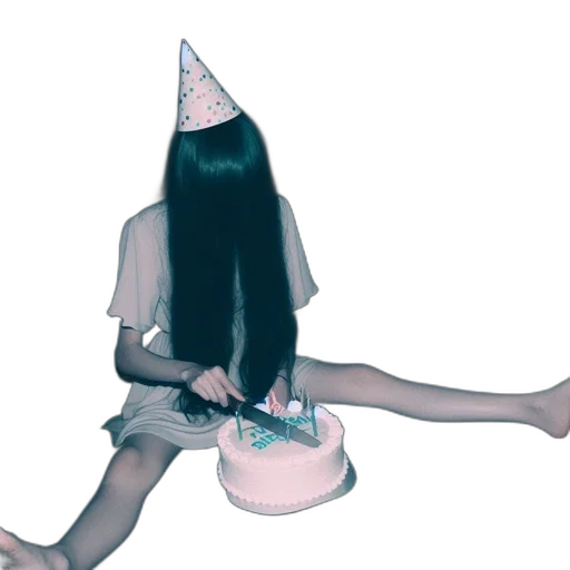 hat, umbrella, dress, shoes, vaporwave, concept art, 3d render, anime transparent PNG cut-out