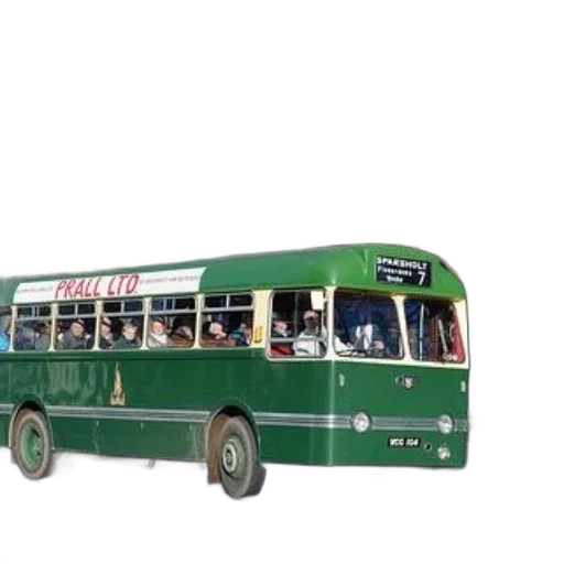 3d render, photorealistic, concept art, green, bus, word, frall, lto transparent PNG cut-out