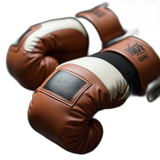 shoes, weapon, 3d render, close-up, image, brown, white, boxing transparent PNG cut-out