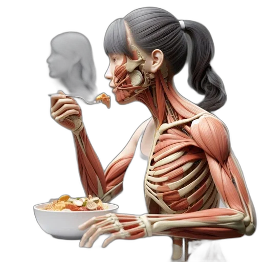 food, concept art, comic book art, photorealistic, 3d render, anatomically, detailed, female transparent PNG cut-out