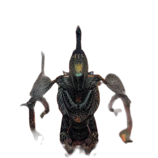 creature, dragon, staff, robot transparent PNG cut-out