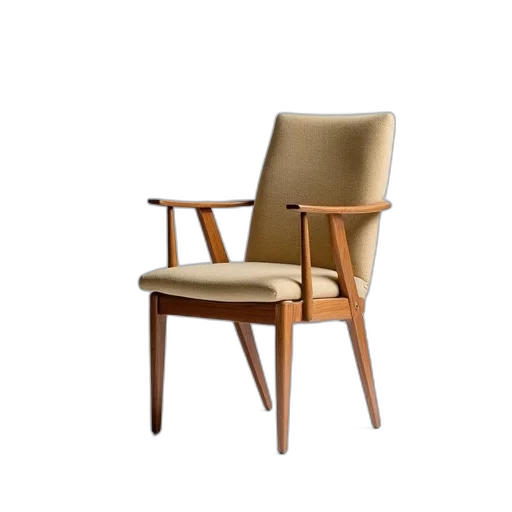 furniture, 3d render, earth tones, chair transparent PNG cut-out
