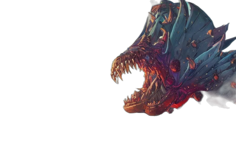 dragon, creature, mask, animal transparent PNG cut-out