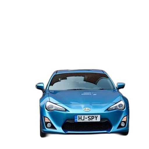 car, weapon, 3d render, photorealistic, concept art, small, blue, parked transparent PNG cut-out