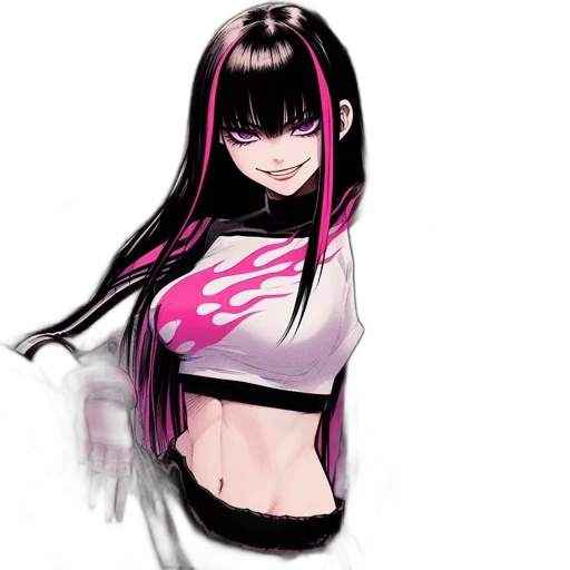 dress, jacket, weapon, creature, concept art, anime, cyberpunk, pixel art transparent PNG cut-out
