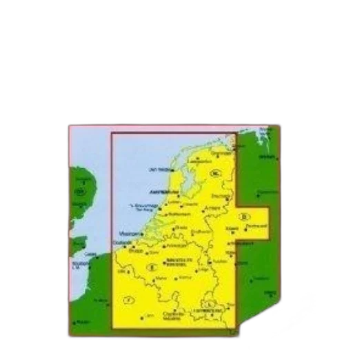 map, benelux, featuring, belgium, netherlands, luxembourg, additional, details transparent PNG cut-out