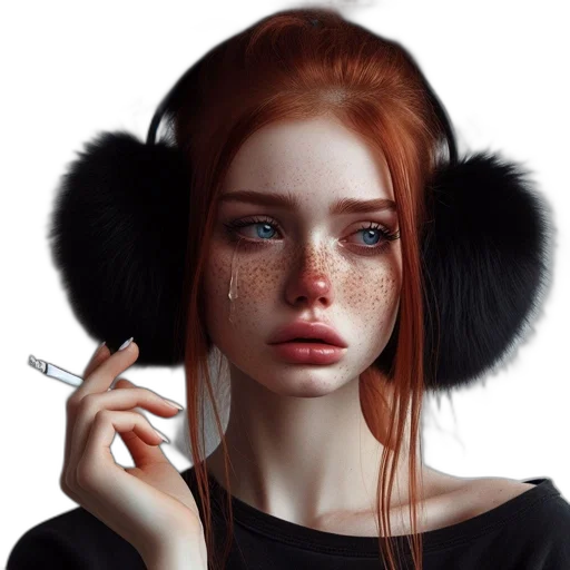 mask, face, jewelry, hair, photorealistic, fantasy art, concept art, cyberpunk transparent PNG cut-out