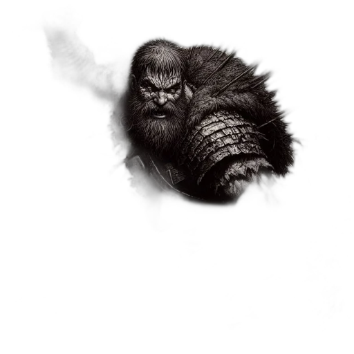 creature, animal, dragon, hair, concept art, fantasy art, comic book art, photorealistic transparent PNG cut-out