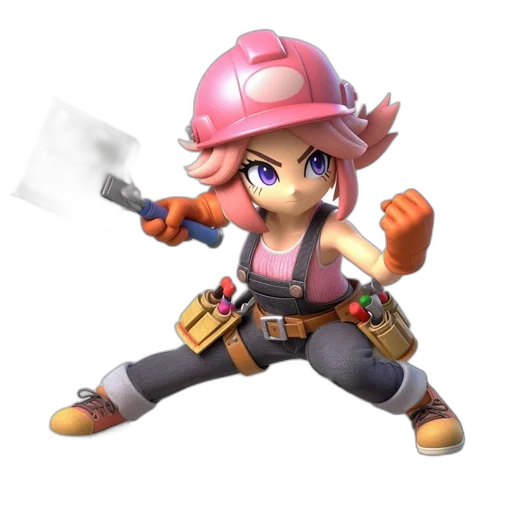weapon, staff, sword, hat, concept art, 3d render, pixel art, anime transparent PNG cut-out