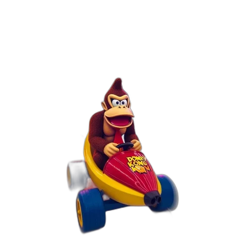 car, animal, shoes, creature, 3d render, concept art, donkey, kong transparent PNG cut-out