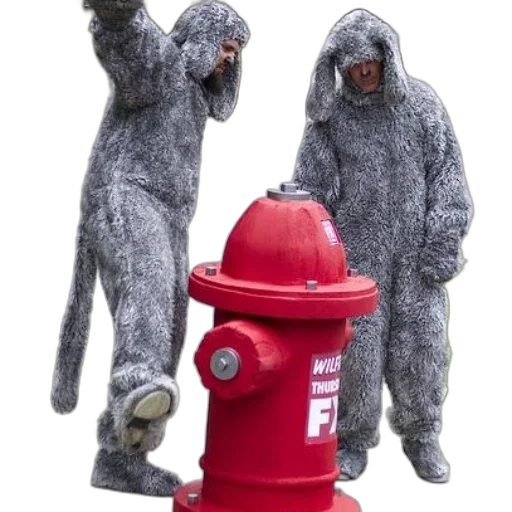 animal, creature, mask, concept art, 3d render, fire, two, people transparent PNG cut-out