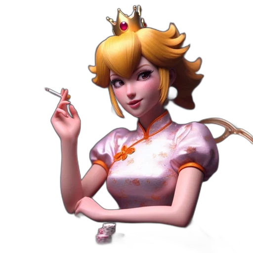 crown, staff, dress, jewelry, concept art, 3d render, pixel art, fantasy art transparent PNG cut-out