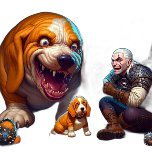 concept art, fantasy art, comic book art, pixel art, exuberant, scene, features, giant transparent PNG cut-out