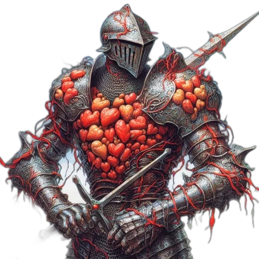sword, food, weapon, robot, concept art, fantasy art, comic book art, photorealistic transparent PNG cut-out