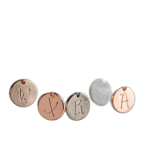 jewelry, earth tones, five, initial transparent PNG cut-out