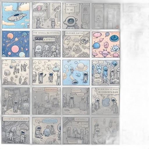 concept art, comic book art, outer space, underwater, snow, city street, blue, pastel transparent PNG cut-out