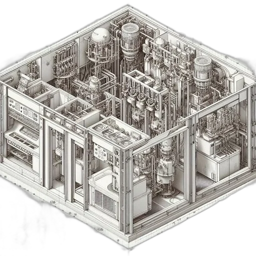 furniture, building, robot, jewelry, concept art, 3d render, pixel art, fantasy art transparent PNG cut-out