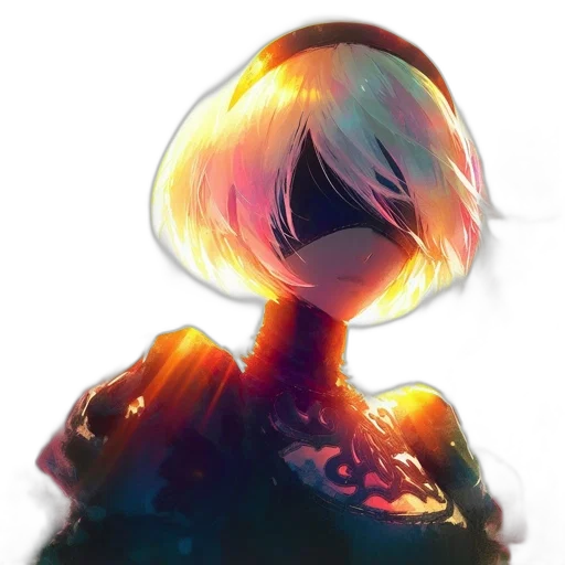 mask, robot, face, crown, watercolor, concept art, cyberpunk, anime transparent PNG cut-out