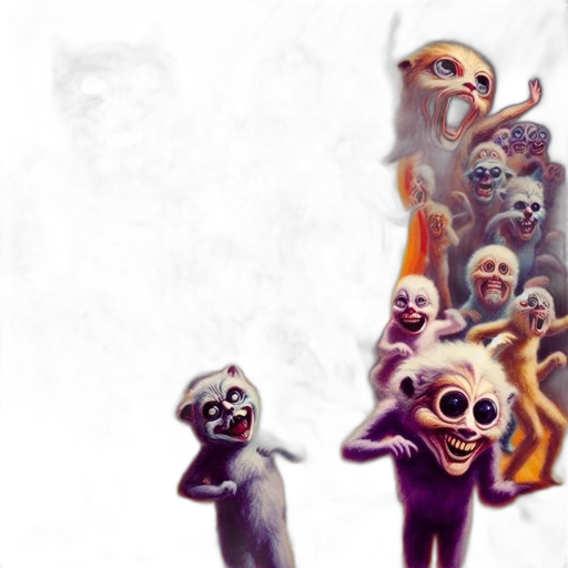 mask, creature, animal, face, concept art, 3d render, comic book art, fantasy art transparent PNG cut-out