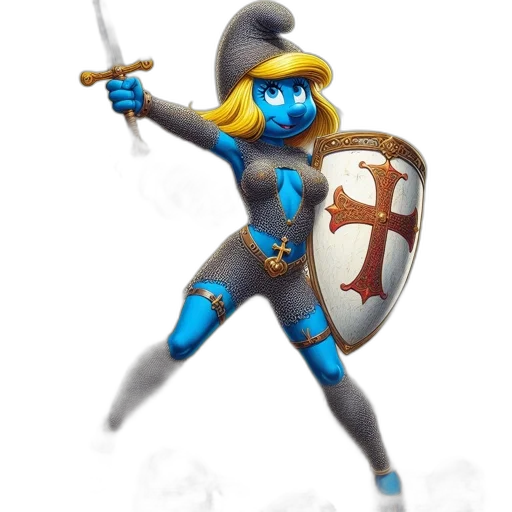 staff, sword, weapon, fantasy art, concept art, 3d render, pixel art, blue transparent PNG cut-out