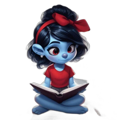 staff, dress, concept art, fantasy art, cartoon, comic book art, aqua-skinned, animated transparent PNG cut-out