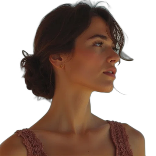 face, jewelry, staff, dress transparent PNG cut-out
