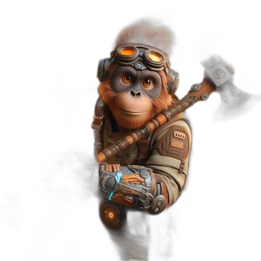 staff, animal, weapon, creature, concept art, 3d render, fantasy art, photorealistic transparent PNG cut-out