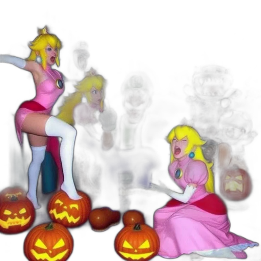 concept art, 3d render, cartoon, pixel art, fire, fog, haunted, mansion transparent PNG cut-out
