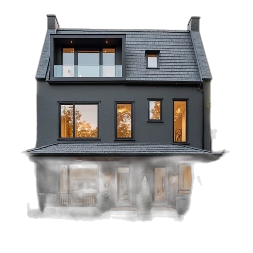 building, 3d render, photorealistic, concept art transparent PNG cut-out
