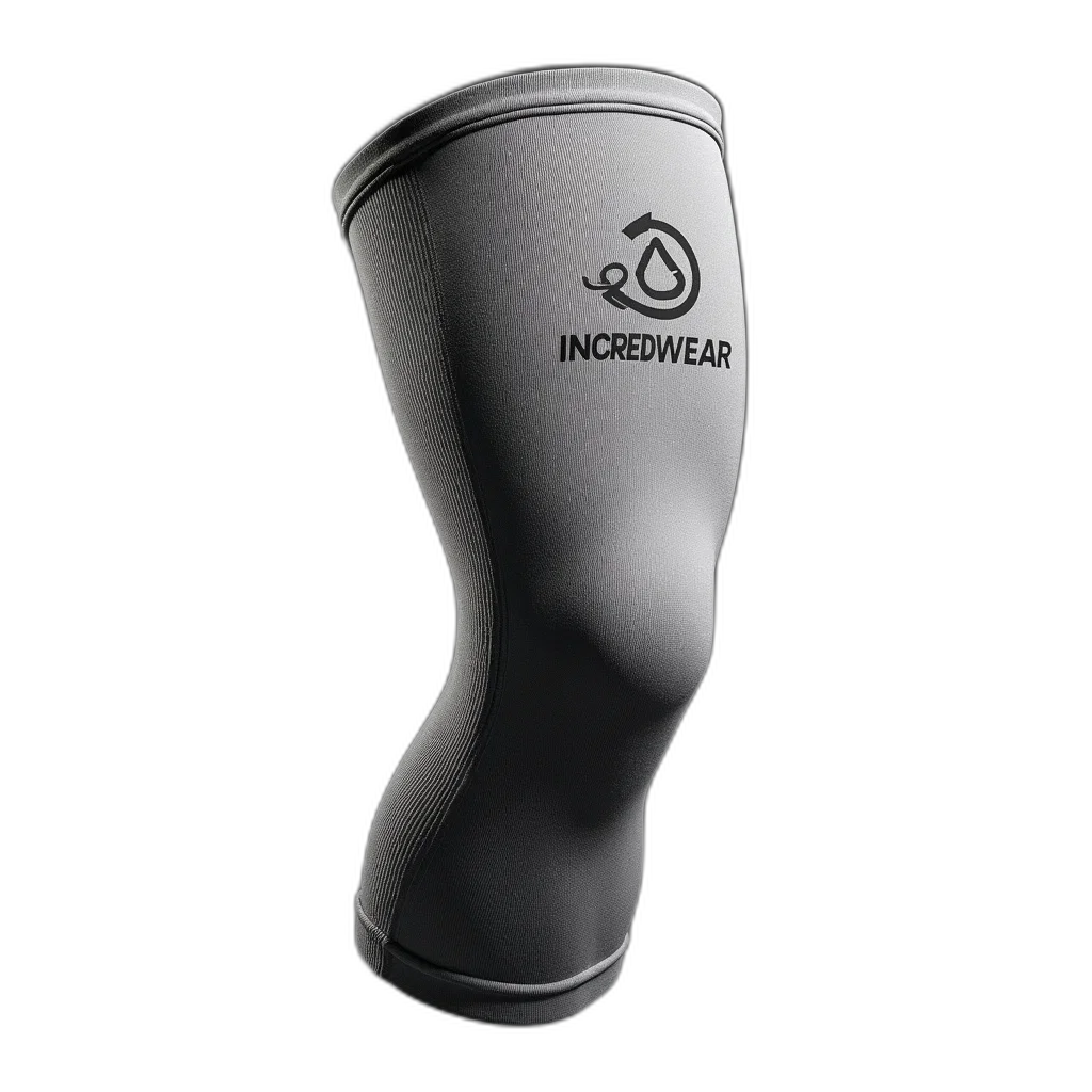 umbrella, 3d render, grey, knee, sleeve, brand, name, incredwear transparent PNG cut-out