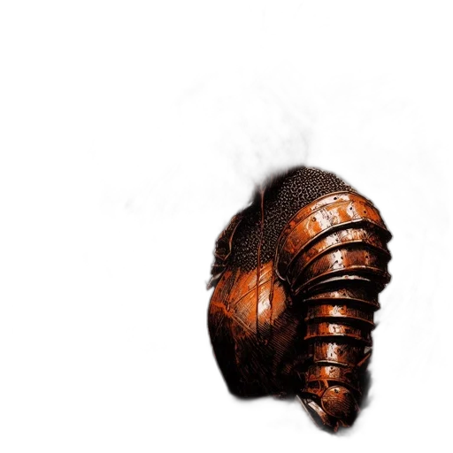 mask, weapon, sword, dragon, concept art, fantasy art, photorealistic, 3d render transparent PNG cut-out