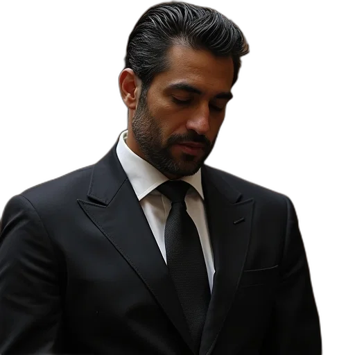 jacket, staff, face, jewelry, photorealistic, oscar, pistore, court transparent PNG cut-out