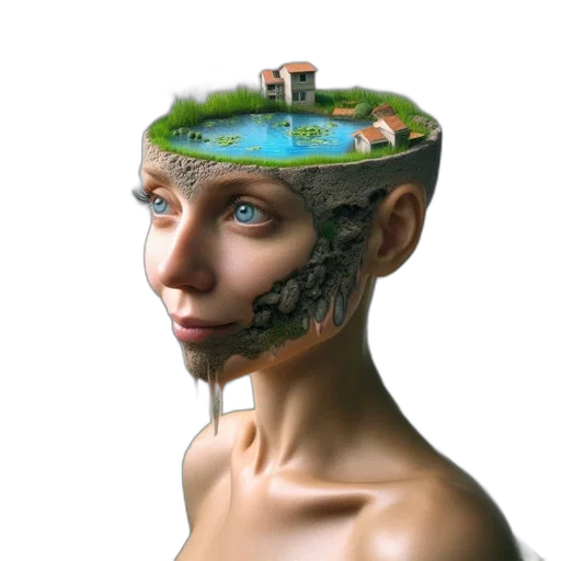 mask, face, hat, crown, photorealistic, concept art, 3d render, fantasy art transparent PNG cut-out