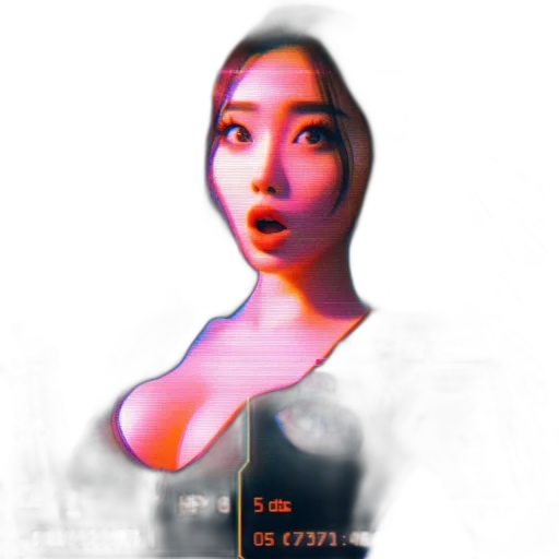 robot, face, dress, creature, 3d render, vaporwave, photorealistic, pixel art transparent PNG cut-out