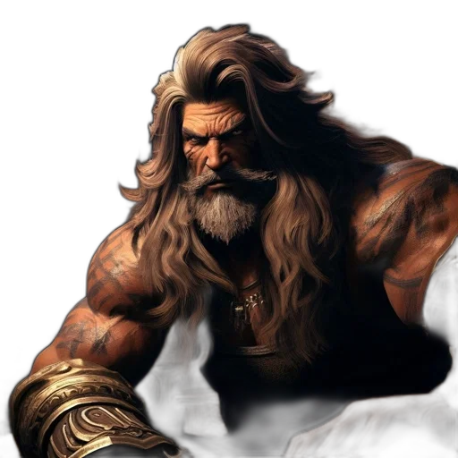 fantasy art, concept art, comic book art, photorealistic, older, man, silver, hair transparent PNG cut-out