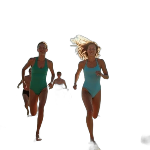 concept art, 3d render, cartoon, photorealistic, underwater, beach, pastel, group transparent PNG cut-out
