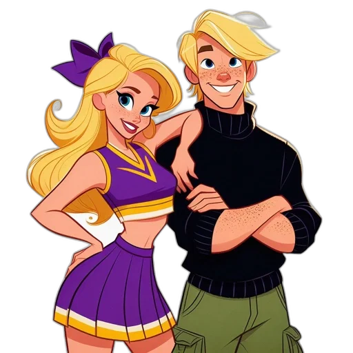 dress, cartoon, concept art, comic book art, pixel art, outer space, two, animated transparent PNG cut-out
