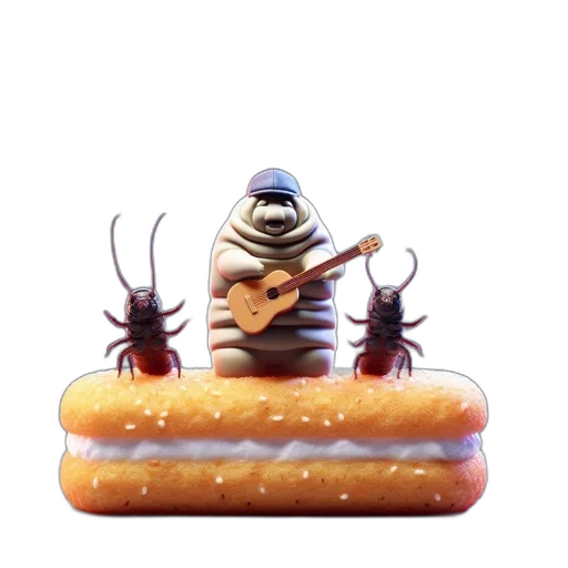 food, crown, robot, animal, 3d render, concept art, photorealistic, outer space transparent PNG cut-out