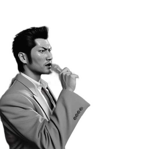 staff, jacket, photorealistic, pencil sketch, cartoon, concept art, monochrome, man transparent PNG cut-out