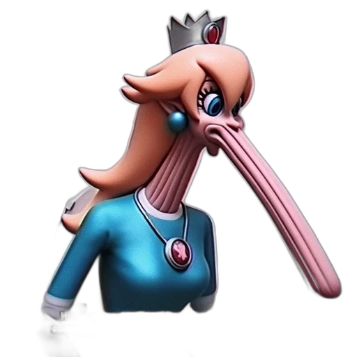 animal, creature, mask, staff, 3d render, concept art, cartoon, vaporwave transparent PNG cut-out