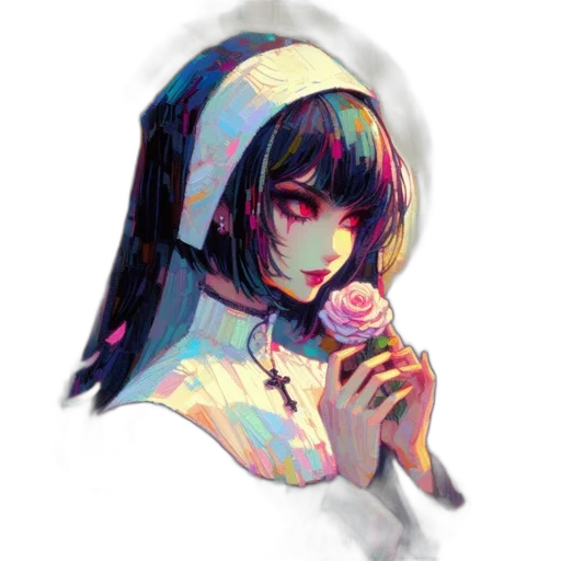mask, hat, face, food, pixel art, vaporwave, anime, watercolor transparent PNG cut-out
