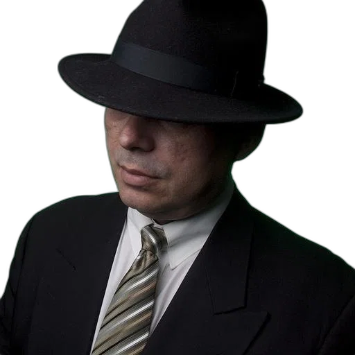 hat, staff, jacket, face transparent PNG cut-out