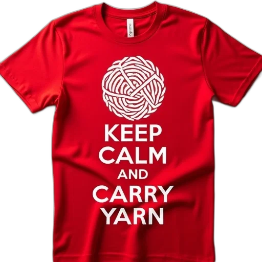 red, t-shirt, white, circular, logo, center, text, keep transparent PNG cut-out
