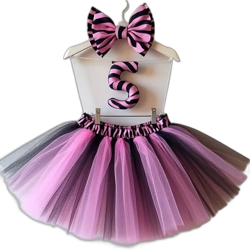 dress, zebra, stripe, birthday transparent PNG cut-out