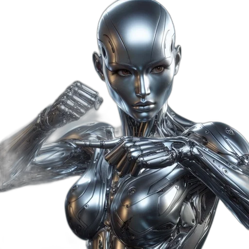 robot, cyberpunk, concept art, 3d render, comic book art, intricately, designed, life-like transparent PNG cut-out