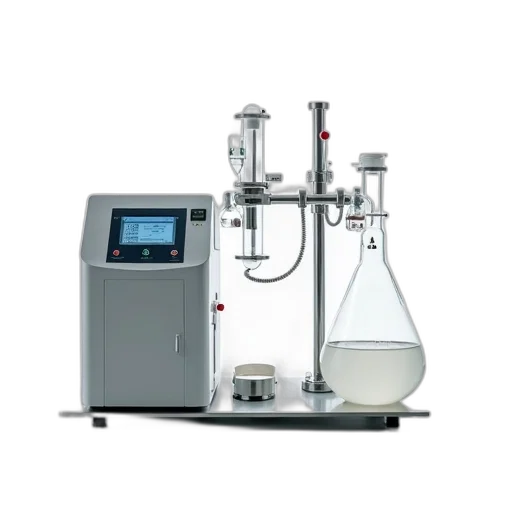 modern, laboratory, setup, large, sleek, machine, featuring, digital transparent PNG cut-out