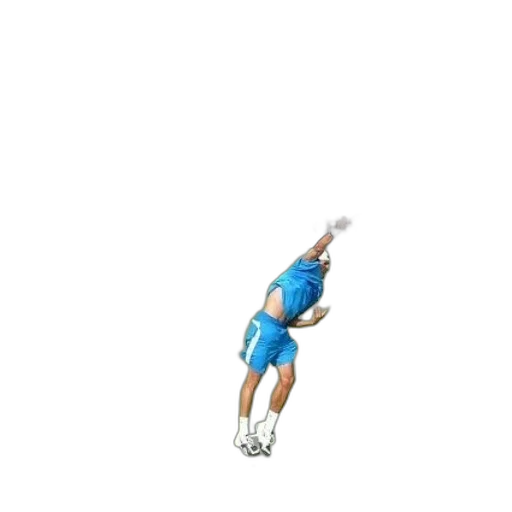 staff, pixel art, 3d render, concept art, cartoon, tennis, player, blue transparent PNG cut-out